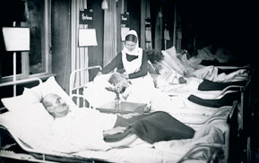Krankensaal im Krankenhaus Gilead, 1931
