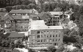 Krankenhaus Gilead nach dem Zweiten Weltkrieg, von der Sparrenburg aus aufgenommen
