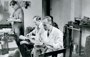 Orthopädische Werkstatt in Haus Heilstatt, nach 1945
