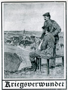 „Kriegsverwundet“. Titelblatt einer Broschüre aus der Weimarer Republik
