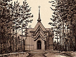 Die Leichenkapelle, um 1892