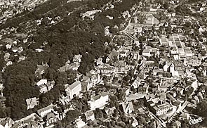 Luftaufnahme der Ortschaft Bethel, 1970.